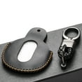thumbnail image 4 of Vitodeco Genuine Leather Smart Key Fob Case Cover Compatible with Mini Cooper, Clubman, Hardtop, Convertible, Countryman 2025 (3 or 4 Buttons, Black), 4 of 5