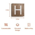 thumbnail image 5 of Stiles Crossword Letter Tiles, Wooden Wall Decor, 3.5 Inch, Walnut, Letter H, 5 of 7