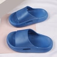 thumbnail image 2 of HCNTES Toddler Slides Slipper Unisex Child Boys & Girls Slide Sandals for Kids Flip Flops Comfy Shower Slippers Beach Garden Shoes(Blue,26), 2 of 6
