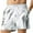 Silver, variant on Lovskoo Men's Beach Board Shorts Solid Color Trendy Bright Pockets Elastic Waist Drawstring Short Pants Gold