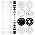 thumbnail image 1 of SHISUYAN 120 Sets Snap Buttons Sewing Tool with Plastic Sew on Fasteners, 1 of 8
