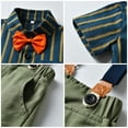 thumbnail image 3 of IDOPIP Baptism Christening Outfits for Boys Baby Clothes Sets Toddler Boy Outfits Gentleman Suits Bow Tie Shirt Suspenders Shorts Birthday Formal Wedding Party Clothes, 3 of 7