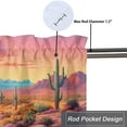 thumbnail image 5 of Cactus Window Curtain Valances Tropical Succulent Plant Floral Desert Mountain Boho Rod Pocket Valances for Bedroom Living Room Dining Room 54 by 18 in, 1 Panel, 5 of 6