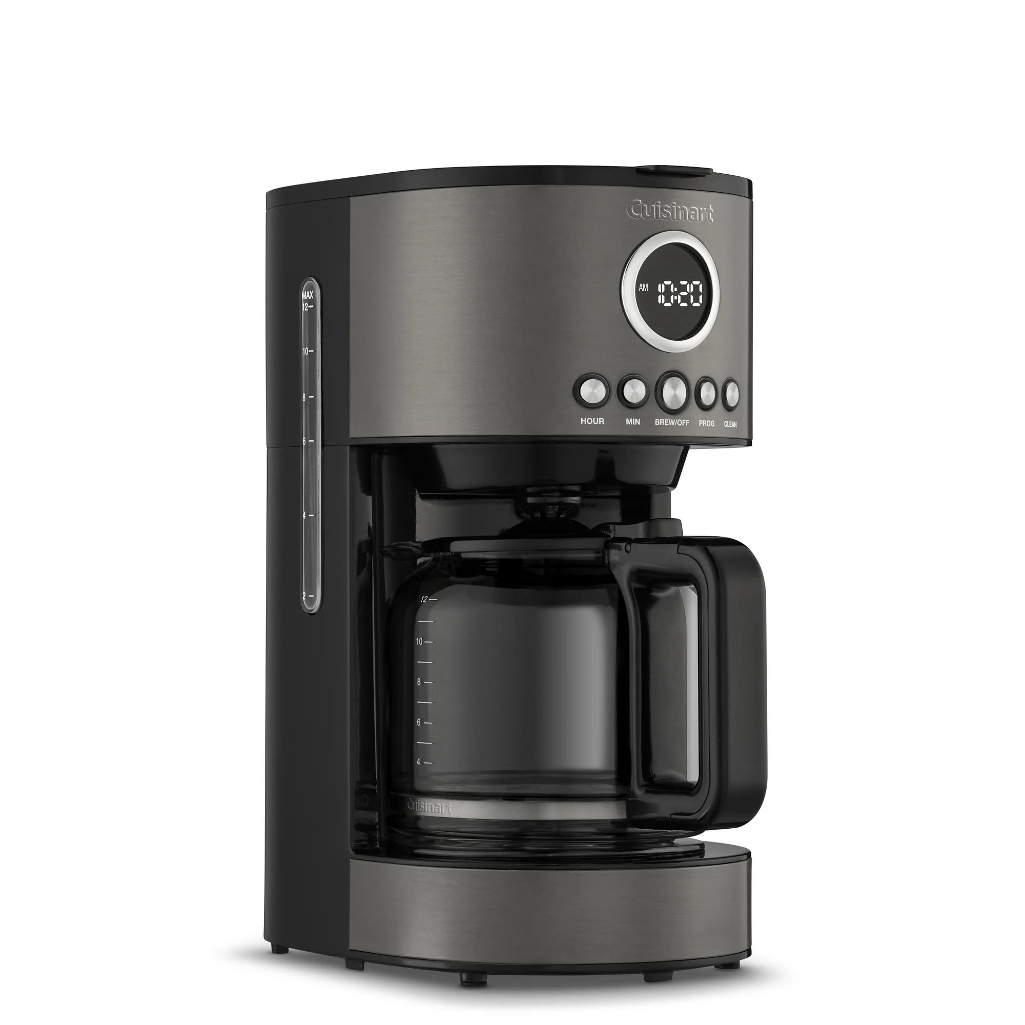 Cuisinart Stainless Steel 12-Cup Coffee Machine, Black DCC-1220BKSWM
