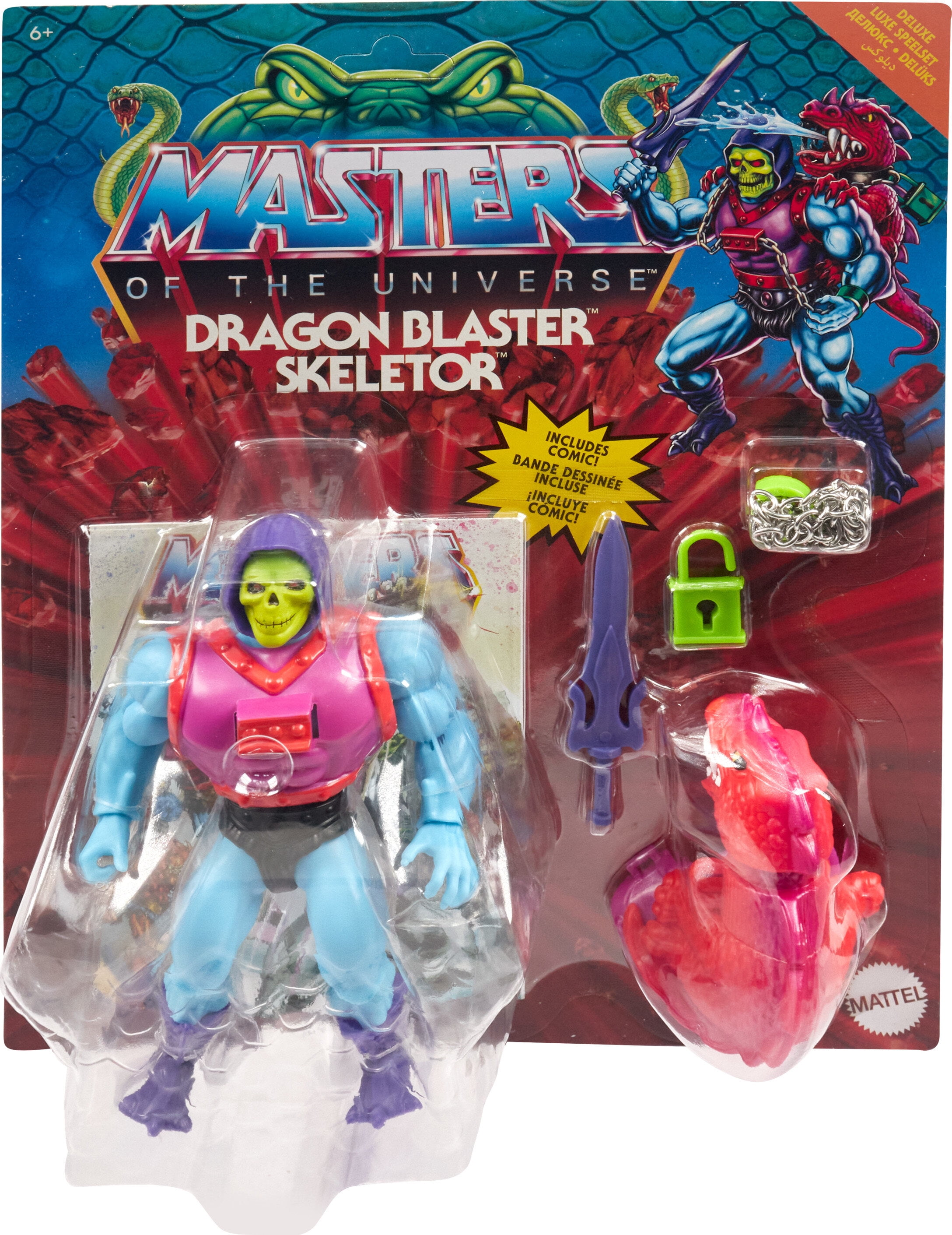  Masters of the Universe Origins Deluxe Skeletor Action Figure,  5.5-in Battle Character for Storytelling Play and Display, Gift for 6 to  10-Year-Olds and Adult Collectors : Toys & Games