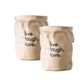 thumbnail image 1 of ANVI Home PRI-131-PRI Printed Linen Laundry Hamper - Set of 2, 1 of 1