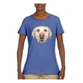 thumbnail image 2 of Wild Bobby, Golden Retriever Cute Gift, Dog Lover, Women Graphic Tee, Light Blue, Small, 2 of 4
