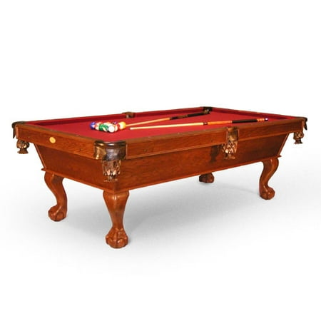 Hammond 8-foot Billiard Table -- Burnished Finish, Burgundy Felt