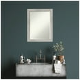 thumbnail image 3 of Amanti Art Angled Silver Beveled Wood Bathroom Wall Mirror, 3 of 10