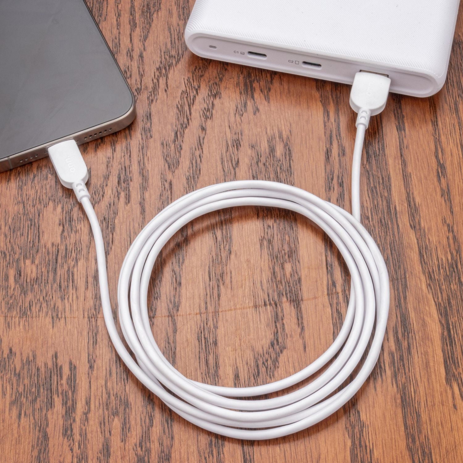 Onn. 6 FT/1.8 m High Speed USB-A to USB-C Certified USB Charging Cable