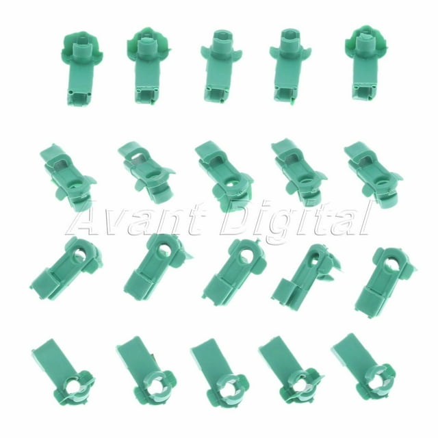 10 clips de sujeción para varilla de cerradura de puerta, de plástico, para mantenimiento de cerraduras de puertas de coche.