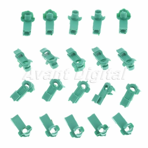 10 clips de sujeción para varilla de cerradura de puerta, de plástico, para mantenimiento de cerraduras de puertas de coche.