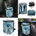 thumbnail image 4 of XYZCANDO Marble Print Car Cushion Cover Steering Wheel Cover Armrest Cover Seat Belt Cover Keychain Fender Cover Handbrake Cover Lipstick Cover Car Coasters Trash Can Interior Decor, 4 of 7