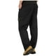 thumbnail image 3 of Pantalones cargo de longitud completa para hombre, deportivos, informales, con bolsillo, cordón y cremallera, color liso, cintura elástica, 3 of 3
