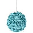 thumbnail image 1 of Toalla de mano de chenilla suave y absorbente, toalla de baño de secado rápido, toallas de mano de baño con lazo, lavado/secado, toallas de cocina colgantes (paquete de 2, azul + azul) JAMW Sencillez, 1 of 5