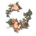 thumbnail image 2 of Guirnalda de rosas artificiales estilo rústico para centro de mesa, para decoración de pared, opción 5 Opción 5B, 2 of 9