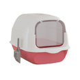 thumbnail image 2 of BELOVING Enclosed Cat Litter Tray High Capacity for Small Animals Rabbit Potty Toilet Cyan, 2 of 10