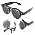 thumbnail image 3 of Vintage Flip Sunglasses Round Frame Flip Eyewear Flip Sunglasses Personality Vintage Punk Style Anti-uv for Party Woman ANGGREK Otros, 3 of 8