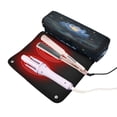 thumbnail image 3 of Hair Tool Organizer Bag with Heat Resistant Mat Removable Travel Storage Case for Hot Air Brushes Curling Irons Serene Blue Lotus Flower, 3 of 8