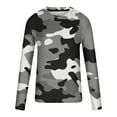 thumbnail image 4 of VBTAPA Camo Long Sleeve Shirt for Men Crewneck Camouflage T-Shirt Lightweight Hunting Shirts Sport Athletic Workout Tops Gray S, 4 of 5