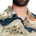 thumbnail image 5 of Atlas Men's Casual Poplin Printed Button Down Short Sleeve Summer Beach Shirts - Unisex, 5 of 6