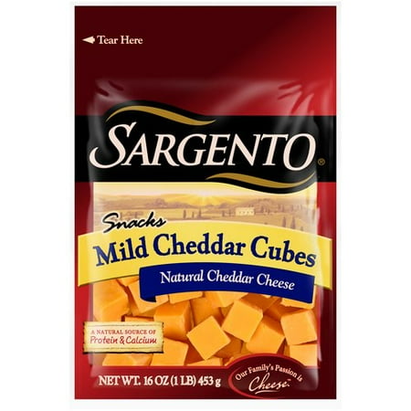 Sargento® Natural Mild Cheddar Cubes® Cheese Snacks 16 oz. Pack