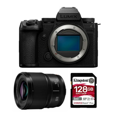 Panasonic Lumix S5 IIX 24.2MP Full Frame Mirrorless Camera with Phase Hybrid AF with Panasonic LUMIX S 50mm f/1.8 Lens