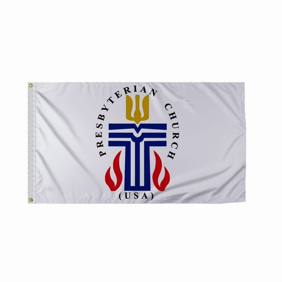 AGAS Presbyterian Boat Flag 12x18 inch - Single Sided, 200D Nylon, Canvas Header, Brass Grommets