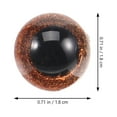 thumbnail image 5 of WASHWEPE 40Pcs Funny Toy Eyes for Diy and Crafts Decorative Plastic Eyes in Coffee, 5 of 6