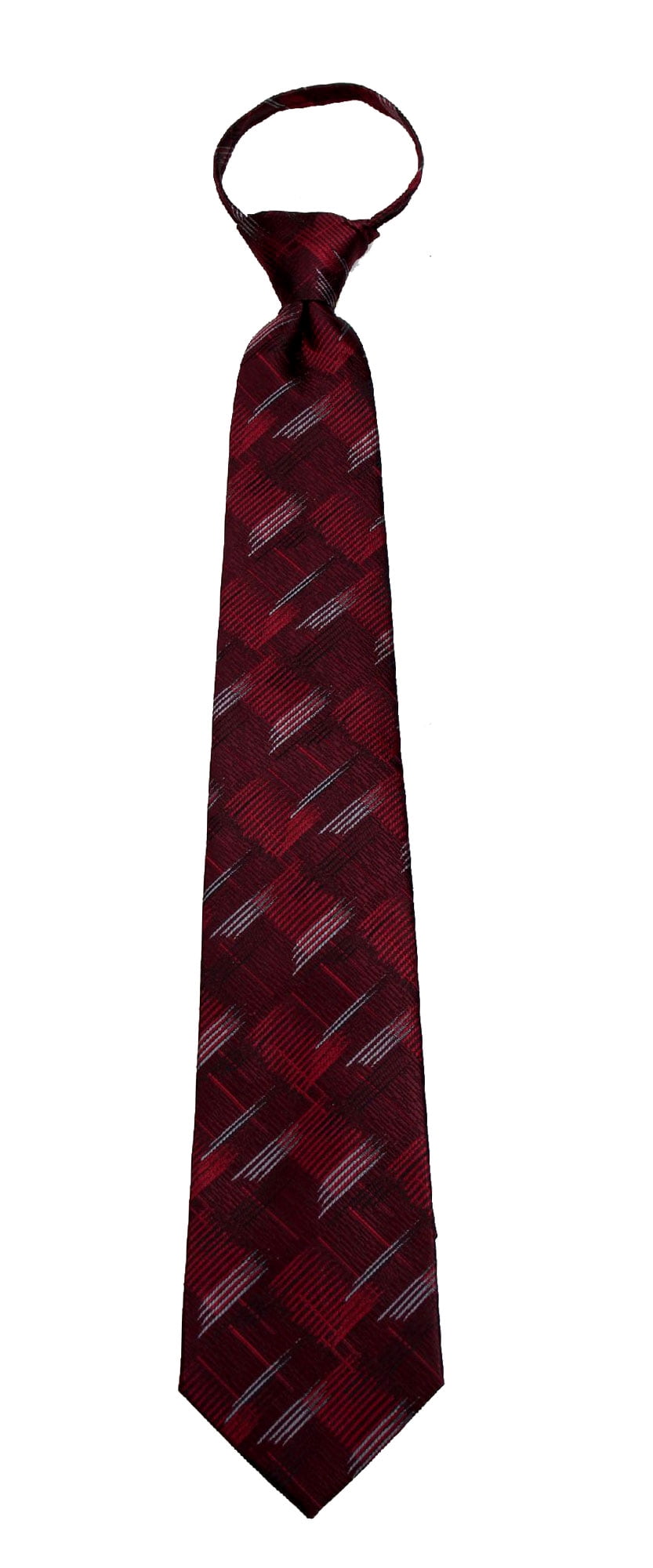 Mens XL Premade Zipper Tie Extra Long Big and Tall Zip Up Neckties