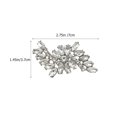 thumbnail image 2 of SHINYPASING Alloy Shoe Clips Silver Decorative Accessory for Wedding Party 1 Pair, 2 of 8