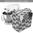 thumbnail image 2 of Motorcycle Stand Mixer Cover, Retro Motorcycle Drawings of Old-Fashioned and Modern on White Background, Kitchen Appliance Organizer Bag Cover with Pockets, 5 Quarts, Grey White Black, by Ambesonne, 2 of 4