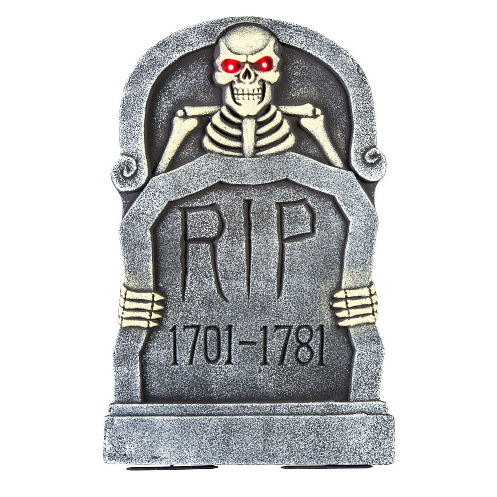 Light Up Skeleton Tombstone - Walmart.com - Walmart.com