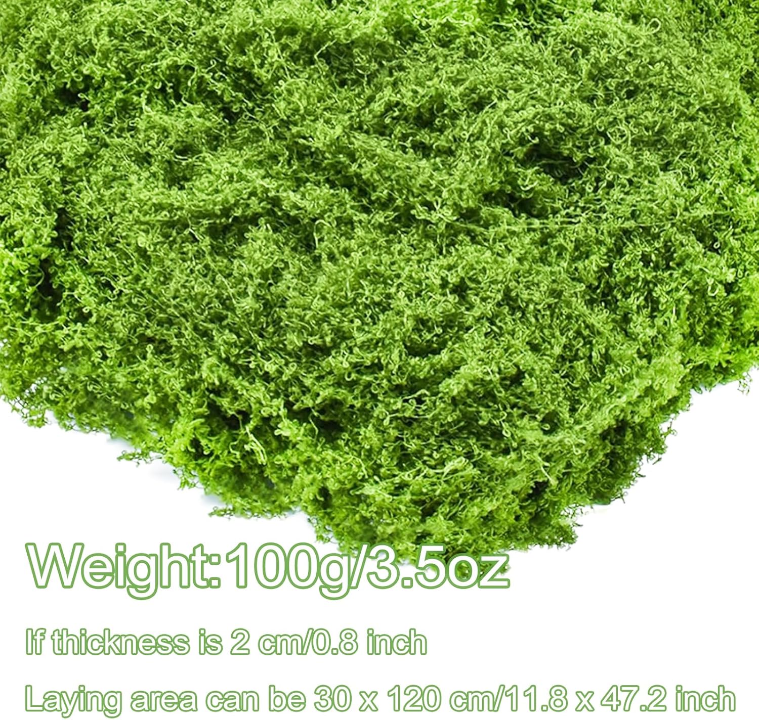 Vibrant Green Faux Moss for Planters - Artificial Moss Decor for Crafts, Centerpieces & Indoor/Outdoor Gardening