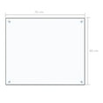 thumbnail image 4 of vidaXL Kitchen Backsplash Transparent 70x60 cm Tempered Glass, 4 of 5