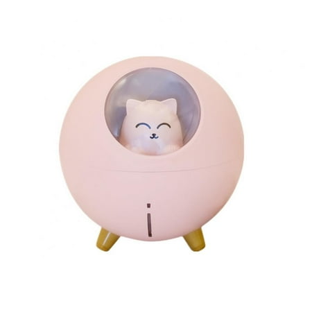 

USB Mini Planet Cat Humidifier With Colorful Night Light For Home&Office Silent Humidifier Bedroom Air Humidifier Diffuser