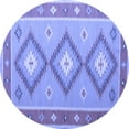 thumbnail image 1 of Ahgly Company Indoor Round Oriental Blue Traditional Area Rugs, 8' Round, 1 of 4