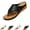 Black, variant on IEMIEMIEM Womens Orthopedic Sandals Comfortable Breathable Dressy Arch Support Wedge Walking Shoes Flip Flops Anti-Slip Sandal Casual Summer Beach Slippers Black 10 Wide