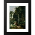 thumbnail image 2 of Jean-Baptiste-Camille Corot 18x24 Black Modern Framed Museum Art Print Titled - Diana and Actaeon (Diana Surprised in Her Bath) (1836), 2 of 5