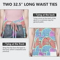 thumbnail image 6 of Pink Blue Lemon Fruit Slices Apron-Garden Aprons for Women with Pockets-Cotton Linen Waterproof Kitchen Cooking Gardening Aprons Adjustable for Kitchen,Cooking,BBQ and Salon 33x27 Inch, 6 of 7