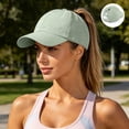 thumbnail image 2 of ATOYSOY Baseball Hats For Women Side Perforated Mesh Ponytail Cutout Womens Hats Running Hat Sun Hats For Women Solid Color Jogging Beach Womens Caps, 2 of 9