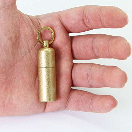EDC Peanut Lighter Keychain Waterproof Fire Starter Especially for Survival and Emergency Use PPFISH Mini Brass Lighter 