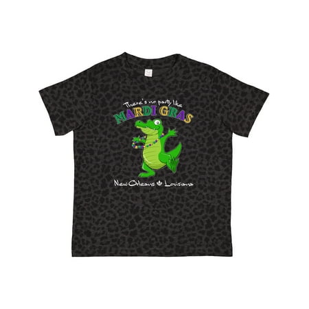 

Inktastic There s No Party Like Mardi Gras-alligator Gift Toddler Boy or Toddler Girl T-Shirt