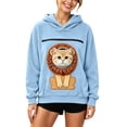 thumbnail image 3 of Unisex Pet Pouch Hoodie Pet Carrier Casual Oversized Kangaroo Pocket Pullover Sweatshirt Animal Holder Pet Carrier Hoodie Dog Pouch Sweatshirt, 3 of 9