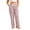 Coffee, variant on SBYOJLPB Women Striped Pants with Drawstring Elastic Waist Wide-Leg Casual Trousers