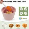 thumbnail image 3 of Unique Bargains Slow Feeder Dog Bowls Silicone Dog Lick Bowl with Brush & Scraper Non-Slip Base Slow Feeder for Anxiety Alleviating & Oral Health Pinkish Purple, 3 of 7