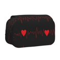 thumbnail image 1 of Easygdp Cardiogram and Heart para Estuche de Lápices con Tapa Flip, Suministros de Oficina y Universidad para Adolescentes y Adultos, 1 of 7