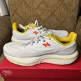 thumbnail image 3 of New Balance Fresh Foam X Vongo v6 Shoes Men 10 2E White Ginger Lemon Road Runner, 3 of 6