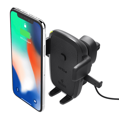 iOttie Easy One Touch Qi Wireless Fast Charge Air Vent Mount for Samsung Galaxy S8, S7/S7 Edge, Note 8 5 & Standard Charge for iPhone X, 8/8 Plus & Qi Enabled