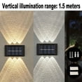 thumbnail image 3 of 2 luces solares LED para exteriores, lámparas de luz solar para jardín, calles, paisajes, balcones, decoración, luces solares de pared fáciles de instalar para jardines, entradas y caminos, 3 of 9